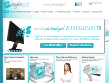 Tablet Screenshot of eaglesoft.pattersondental.com